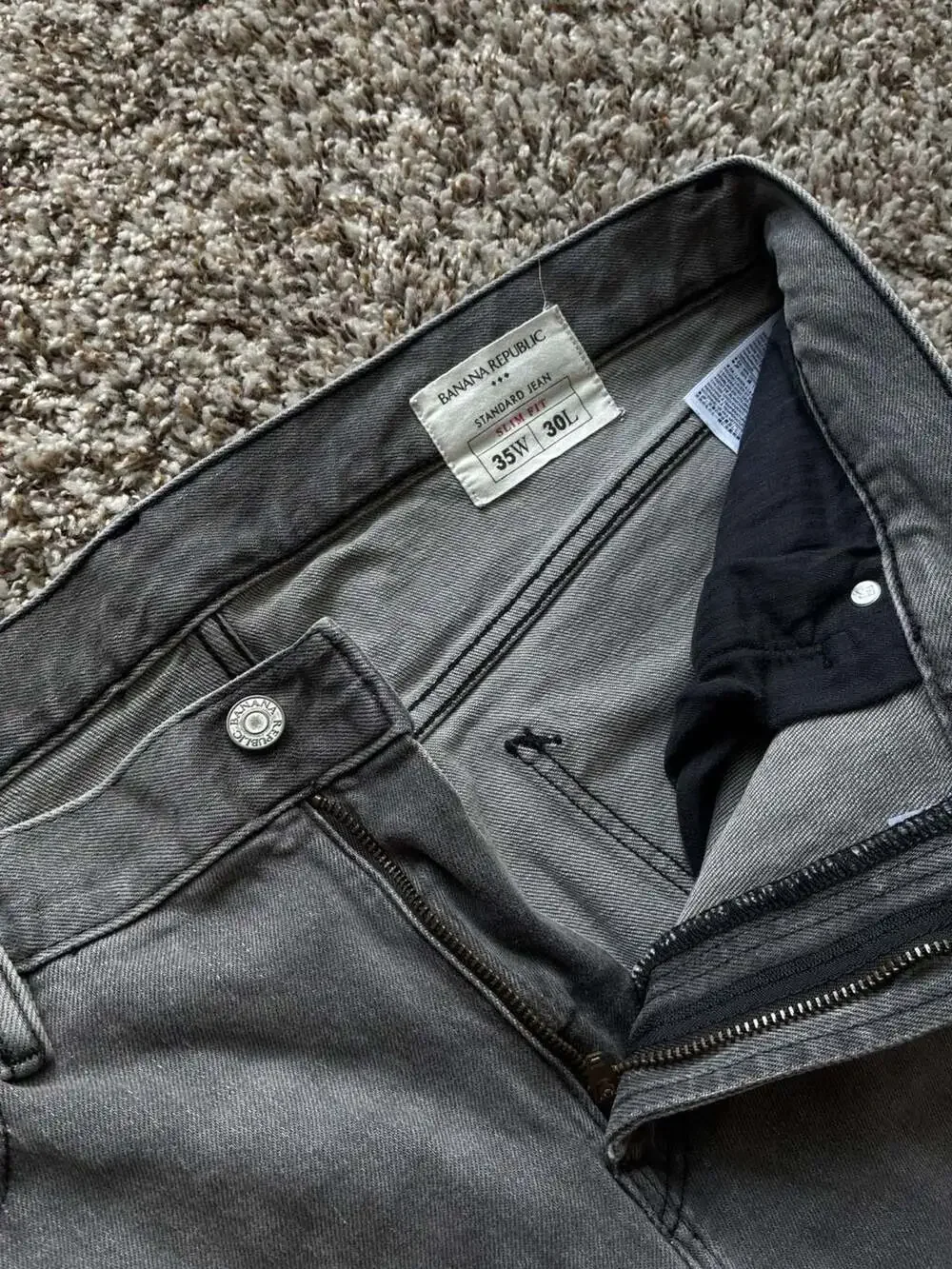 Banana Republic Standard Jean Slim Fit Grey Denim
